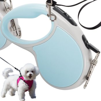 Retractable Dog Leash, 5m, up to 15kg, Blue