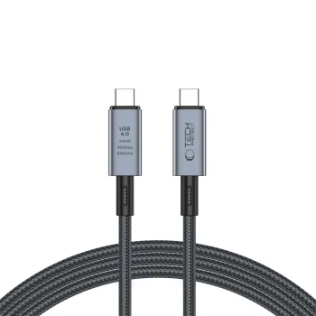 Tech-Protect UltraBoost Max USB-C 4.0 laidas 240W 2m, pilkas