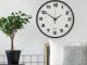 Large Silent Wall Clock 30 cm, Black