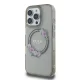 Guess iPhone 16 Pro Max dėklas IML Flowers Wreath MagSafe, juodas