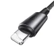 Joyroom S-A50 3A USB-A į Lightning laidas su organizatoriumi 1.2m, Pilkas