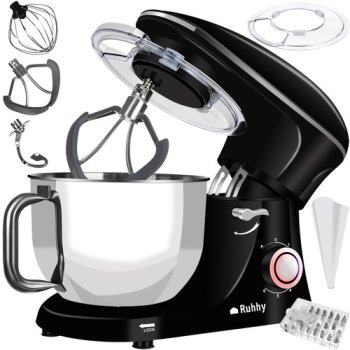 Ruhhy 1500W Planetarinis virtuvinis kombainas 6.2L Juodas