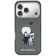 Karl Lagerfeld Karl & Choupette Back MagSafe dėklas iPhone 17 Pro, juodas