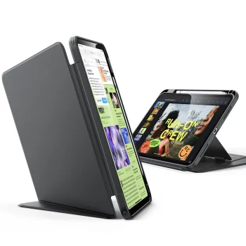 Atverčiamas dėklas ESR Flip Hybrid, skirtas iPad 10.9" / 11", juodas