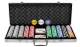 Pokerio rinkinys Case Texas Hold’em, 500 žetonų (13g) aliuminio lagamine