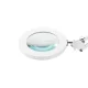 Glow 308 LED padidinimo lempa su stalo laikikliu, balta