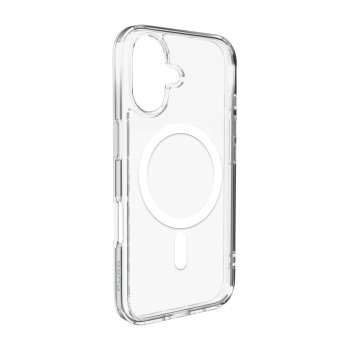 Puro Lite Mag dėklas, skirtas iPhone 17, su MagSafe, skaidrus / baltas