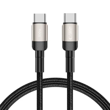 Tech-Protect UltraBoost Evo USB-C / USB-C PD laidas 100W, 1m, titano