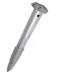 Sraigtinis polas M profilis 68x800x1.8 mm M12 cinkuotas (HDG)