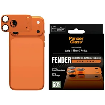 PanzerGlass Fender Camera Protector Tempered Glass Lens iPhone 17 Pro Max - Orange