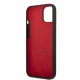 Ferrari Silicone Metal Logo MagSafe dėklas telefonui iPhone 14 Plus, juodas
