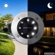 Saulės energija įkraunami sodo šviestuvai su 8 LED, 4 vnt.