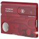Daugiafunkcė kortelė Victorinox SwissCard Lite 0.73 00.T, raudona (skaidri)