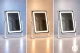 ModernHome kosmetinis LED makiažo veidrodis 25x30 cm su 3 šviesos atspalviais
