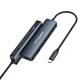 Wozinsky WHBC10Y4S 6-in-1 USB-C šakotuvas, aliumininis, pilkas