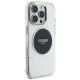 Guess dėklas iPhone 16 Pro Max telefonui IML Metal Colored Circle MagSafe, juodas