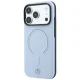 Mercedes Leather 3D MagSafe dėklas telefonui iPhone 18 Pro / 17 Pro, mėlynas