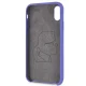 Karl Lagerfeld silikoninis dėklas iPhone X / Xs, purpurinis