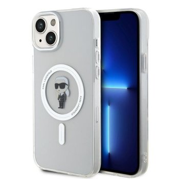 Karl Lagerfeld iPhone 15 Plus Case IML Ikonik MagSafe, Transparent