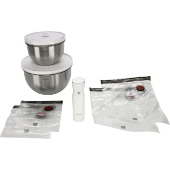 Zwilling Fresh & Save Vacuum Starter Set, Stainless Steel, 9-Pc