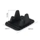 Universalus silikoninis telefono laikiklis Nano Pad, juodas