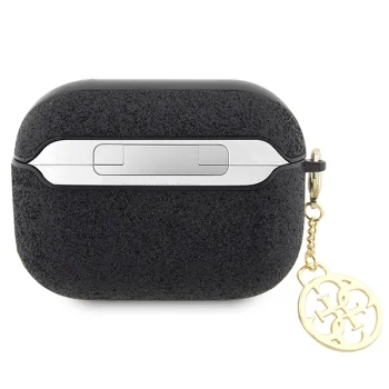 Guess AirPods Pro 2 dėklas Black PU Glitter Flake 4G