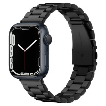 Spigen Modern Fit dirželis Apple Watch (42/44/45/49 mm), juodas