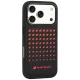 Audi Sport sintetinės odos dėklas, skirtas iPhone 18 Pro / 17 Pro su MagSafe, juodas