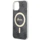 Guess dėklas iPhone 15 Plus / 14 Plus 4G MagSafe, juodas