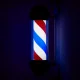 Gabbiano BB-02 Didelis Šviečiantis Barberių Polas Juodas
