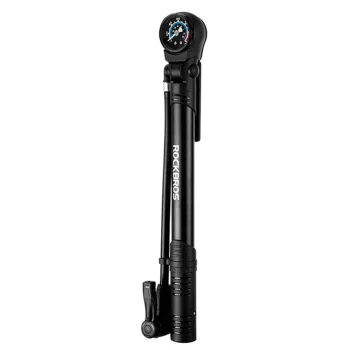 Rockbros 42310006001 dviračio pompa su manometru, juoda