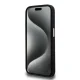 Karl Lagerfeld dėklas iPhone 15 Pro Max telefonui Silicone Metal Script Logo, juodas