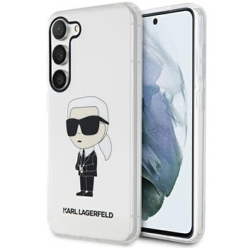Karl Lagerfeld Ikonik Karl dėklas Samsung Galaxy S23+ telefonui, skaidrus