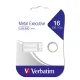 USB atmintinė Verbatim Metal Executive 16GB USB 2.0, sidabrinė (98748)