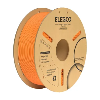ELEGOO PLA+ 3D spausdinimo plastikas 1.75mm 1kg, oranžinis