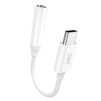 Dudao L16CPro USB-C to 3.5mm Audio Adapter White