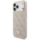 Guess 4G Triangle Logo MagSafe dėklas su dirželiu iPhone 17 Pro Max, rožinis