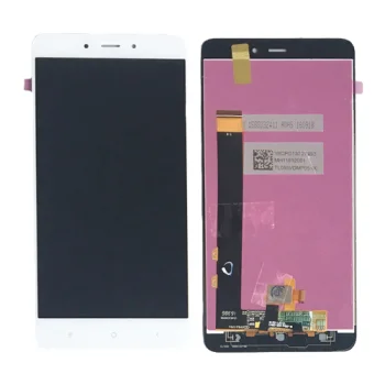 LCD ekranas Xiaomi Redmi Note 4 su rėmeliu, baltas