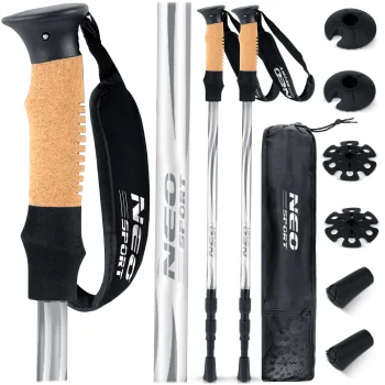 Teleskopinės žygio lazdos Neo-Sport NS-380, 65-135 cm