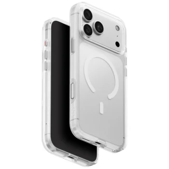 Uniq Clario Magclick Charging dėklas telefonui iPhone 18 Pro Max / 17 Pro Max, skaidrus