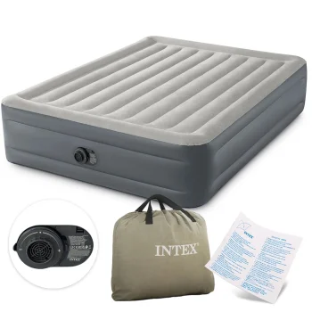 Intex 64126ND Inflatable Air Mattress 203 x 152 x 46 cm with Built-in Pump