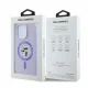 Karl Lagerfeld dėklas iPhone 16 Pro Max Silicone KC Heads MagSafe, violetinis