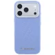 Karl Lagerfeld Grained Allover Logo MagSafe dėklas iPhone 17 Pro / 18 Pro, mėlynas
