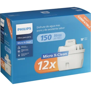 Vandens filtro kasetės Philips Micro X-Clean AWP213/10, 12 vnt., baltos
