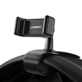 Ugreen LP189 automobilinis telefono laikiklis su segtuku, Juodas