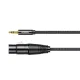 Ugreen garso laidas 3.5 mm mini jack (M) - XLR (F) 1 m AV182, juodas