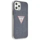 Dėklas Guess iPhone 12 Pro Max telefonui, tamsiai mėlynas