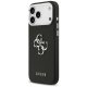Guess Grained Big 4G Classic Logo dėklas iPhone 17 Pro Max, juodas