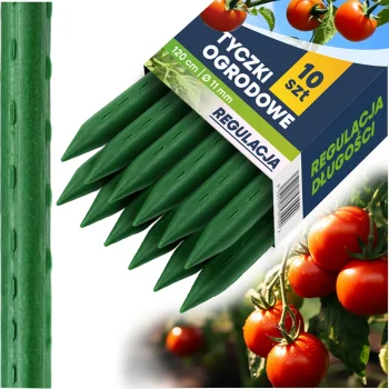 Plonos PL-940 augalų atramos, 120 cm, 10 vnt., žalios