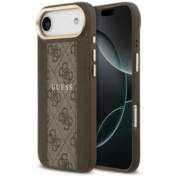 Guess 4G Stripe MagSafe Case for iPhone Air, Brown